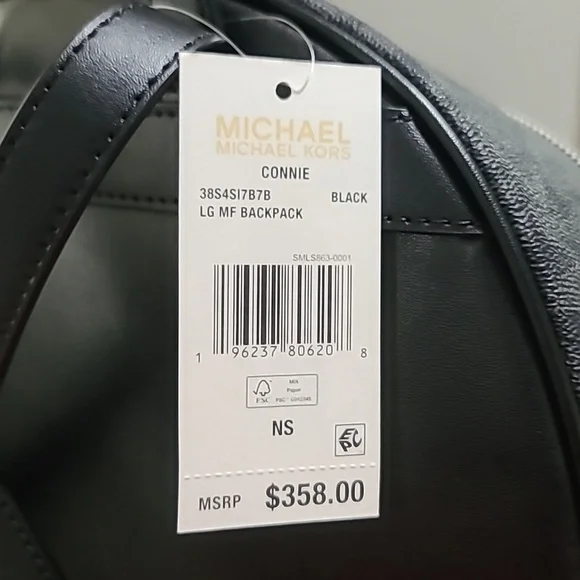 - NWT MICHAEL KORS CONNIE Black BACKPACK - Picture 5 of 6